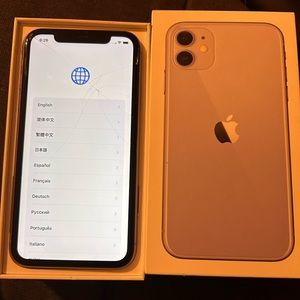 iPhone, 11 64 GB unlocked for any carrier has a slight crack